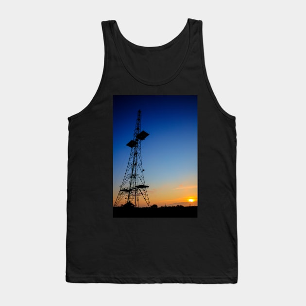 RAF Stenigot Tower, Sunset Tank Top by tommysphotos